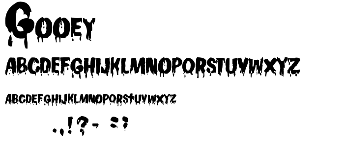 Gooey font