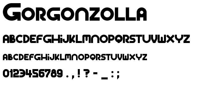 Gorgonzolla font