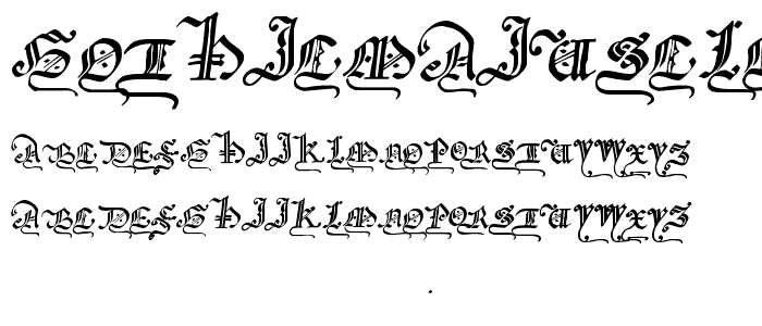 GothicMajuscles font