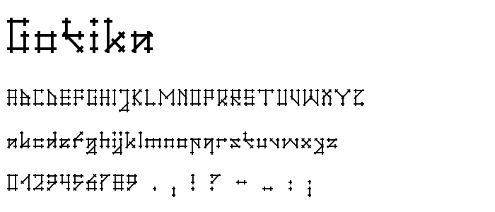 Gotika font