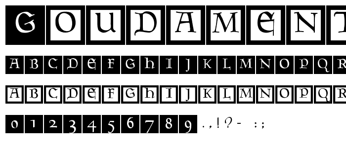 GoudamentBricks font