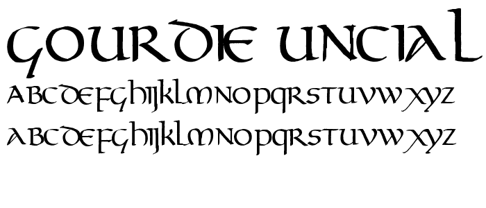 Gourdie Uncial font