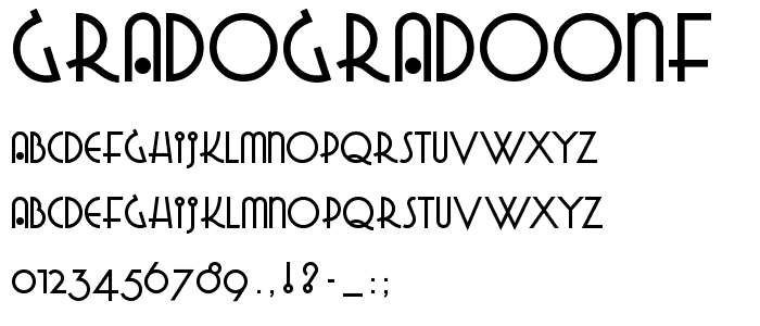 GradoGradooNF font