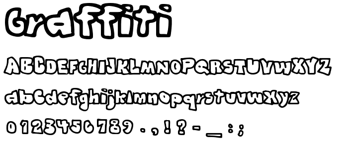 Graffiti font