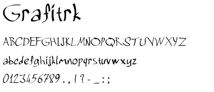 Grafitrk font