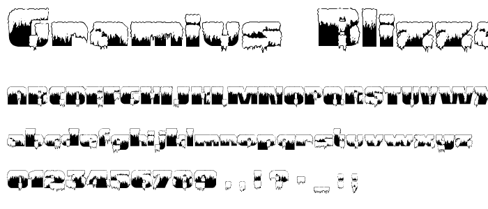 Gramius _Blizzard_ font