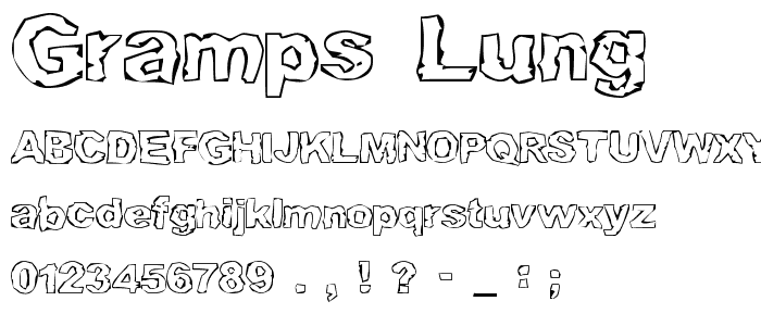 Gramps Lung font