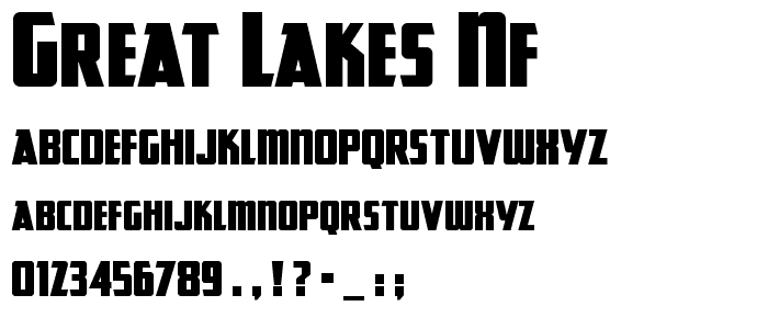 Great Lakes NF font