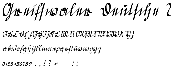 Greifswaler Deutsche Schrift font