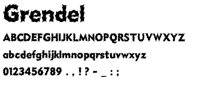 Grendel font