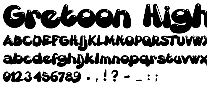 Gretoon Highlight font