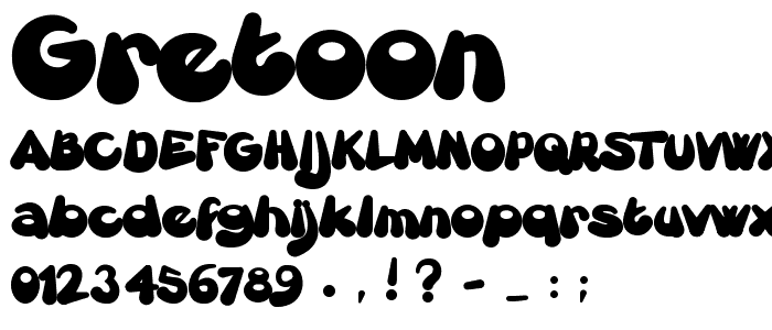 Gretoon font