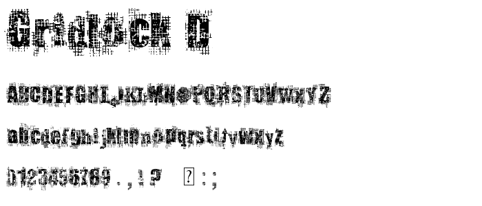 Gridlock_d font