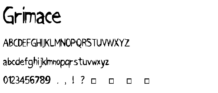 Grimace font