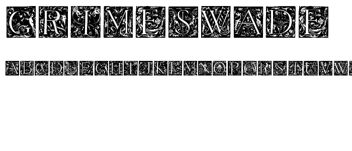 Grimeswade font