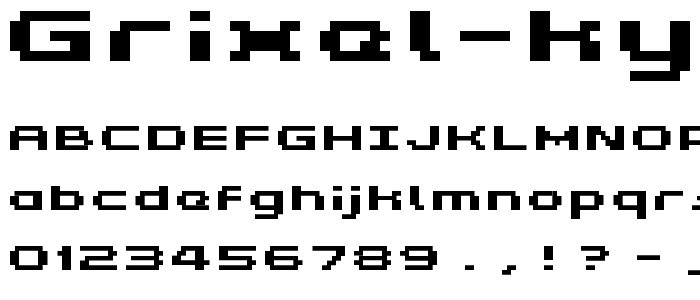 Grixel Kyrou 5 Wide Bold Xtnd font