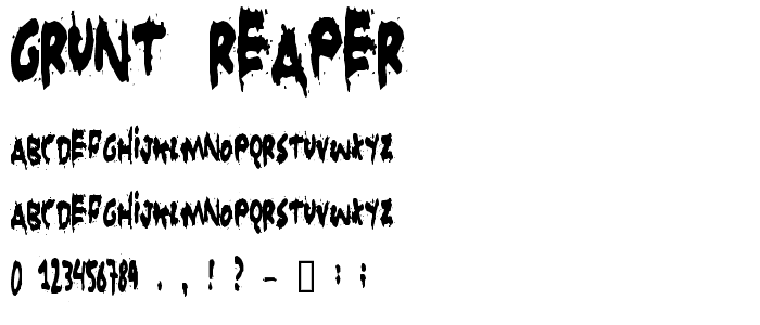 Grunt Reaper font