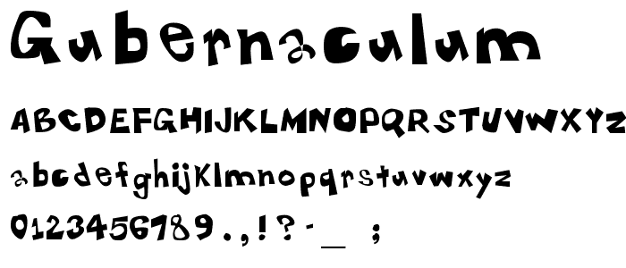 Gubernaculum font