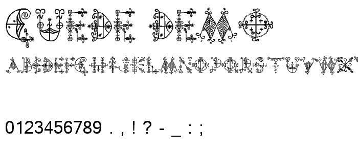 Guede Demo font