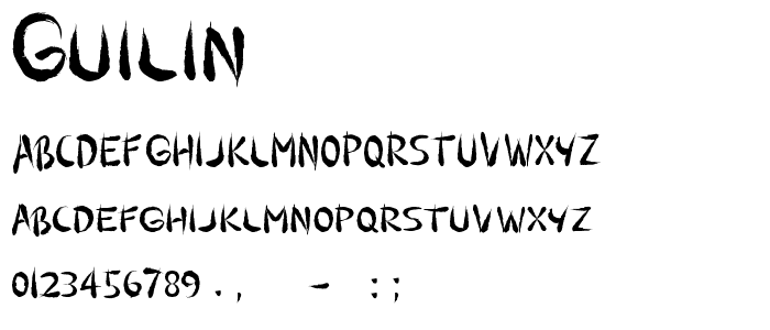 Guilin font