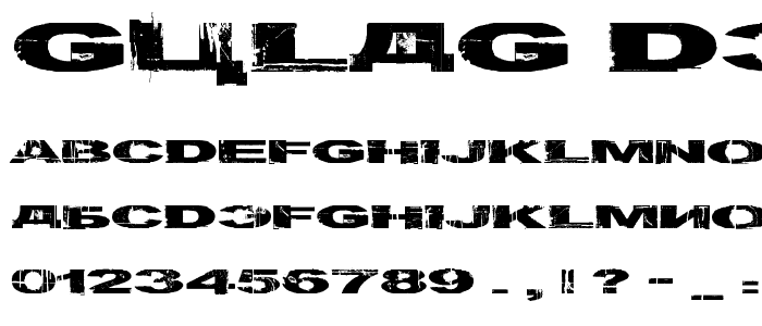 Gulag Decay font