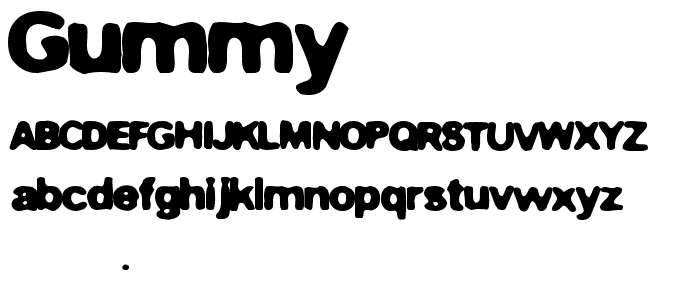 Gummy font