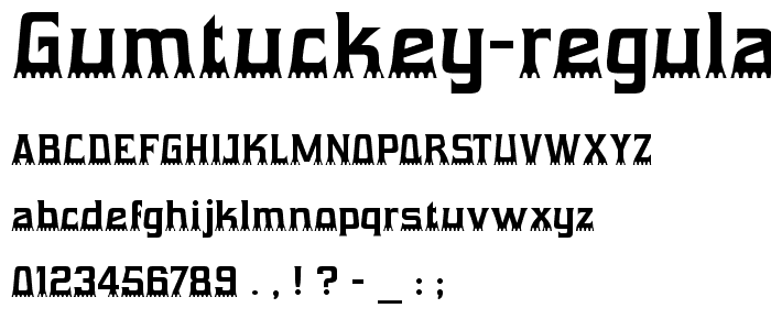 Gumtuckey-Regular font