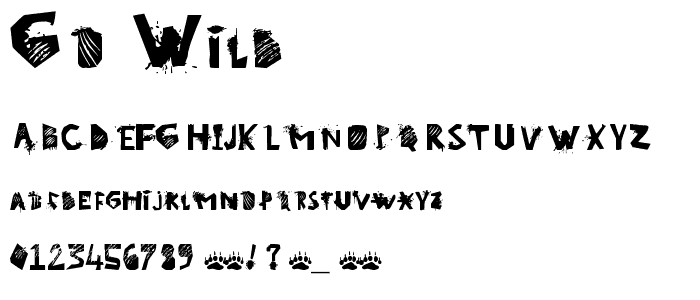 go wild font