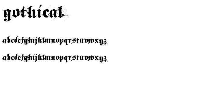 gothical font