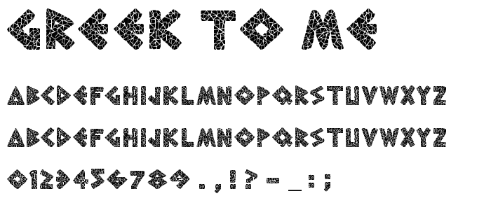 greek to me font