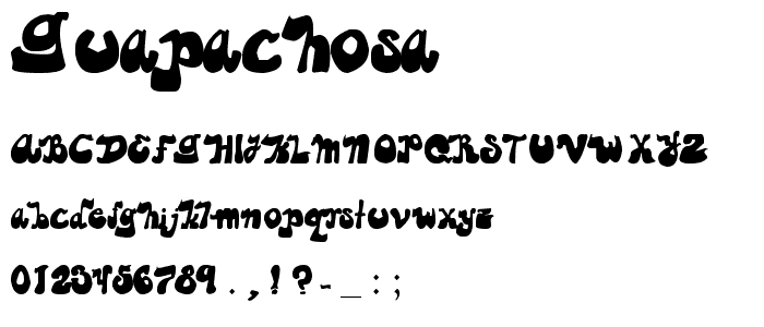 guapachosa font