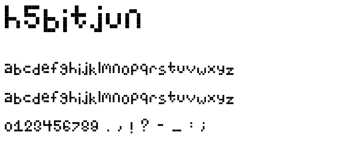 H5Bitjun font