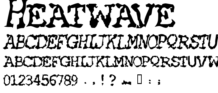 HEATWAVE font