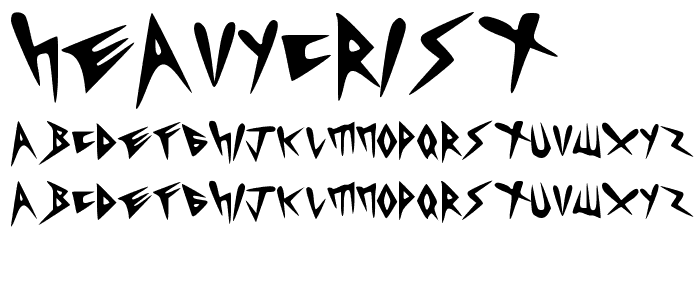 HEAVYCRIST font