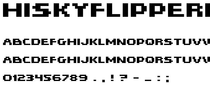 HISKYFLIPPERHIBOLD font