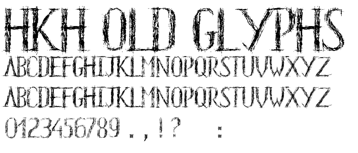 HKH Old Glyphs font