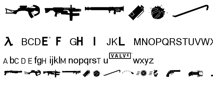 HL2MP font