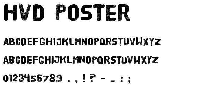 HVD Poster font