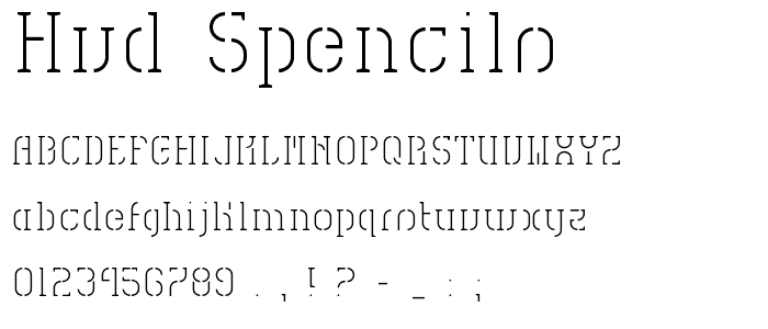 HVD Spencils font