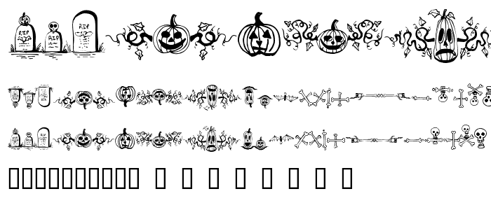 Halloween Borders font