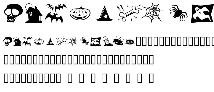 Halloweenies font