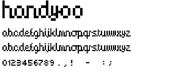 Handy00 font