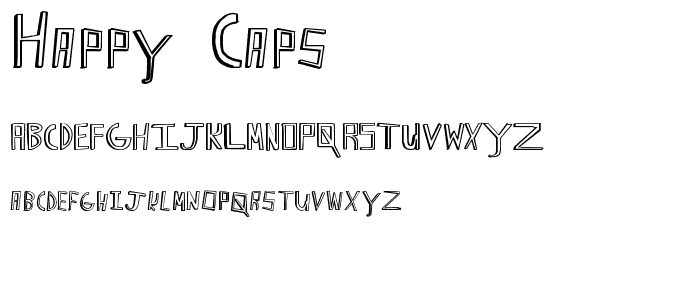 Happy Caps font