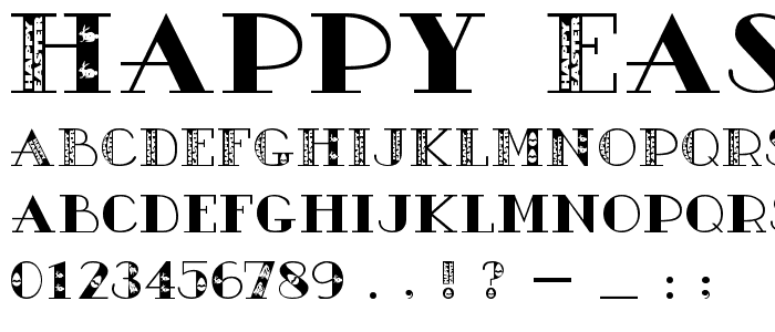 Happy Easter font