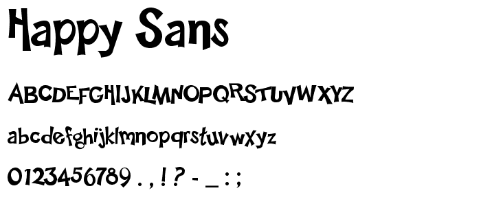 Happy Sans font