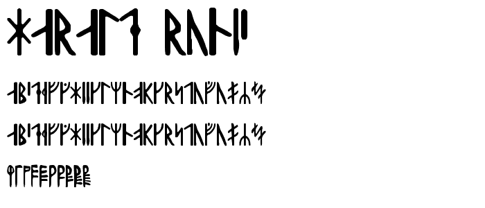 Harald Runic font