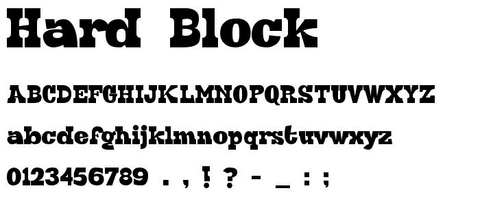 Hard Block font