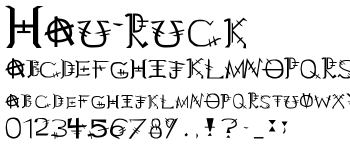 Hau Ruck font