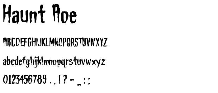 Haunt AOE font