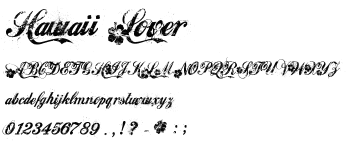 Hawaii Lover font